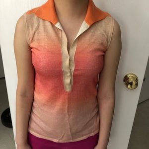 Ombre 💯 cashmere sleeveless top with bottoms